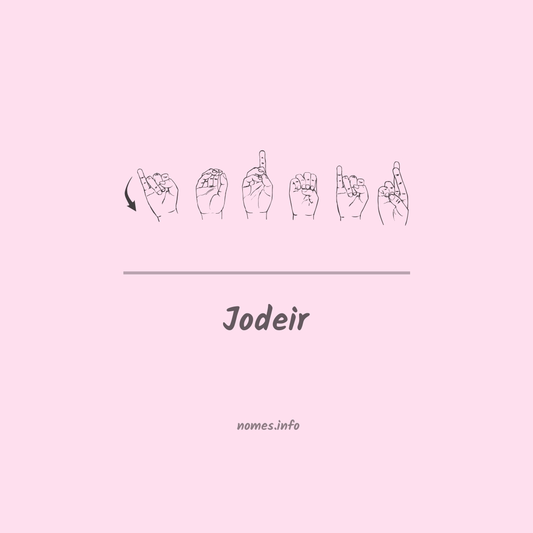 Jodeir em Libras