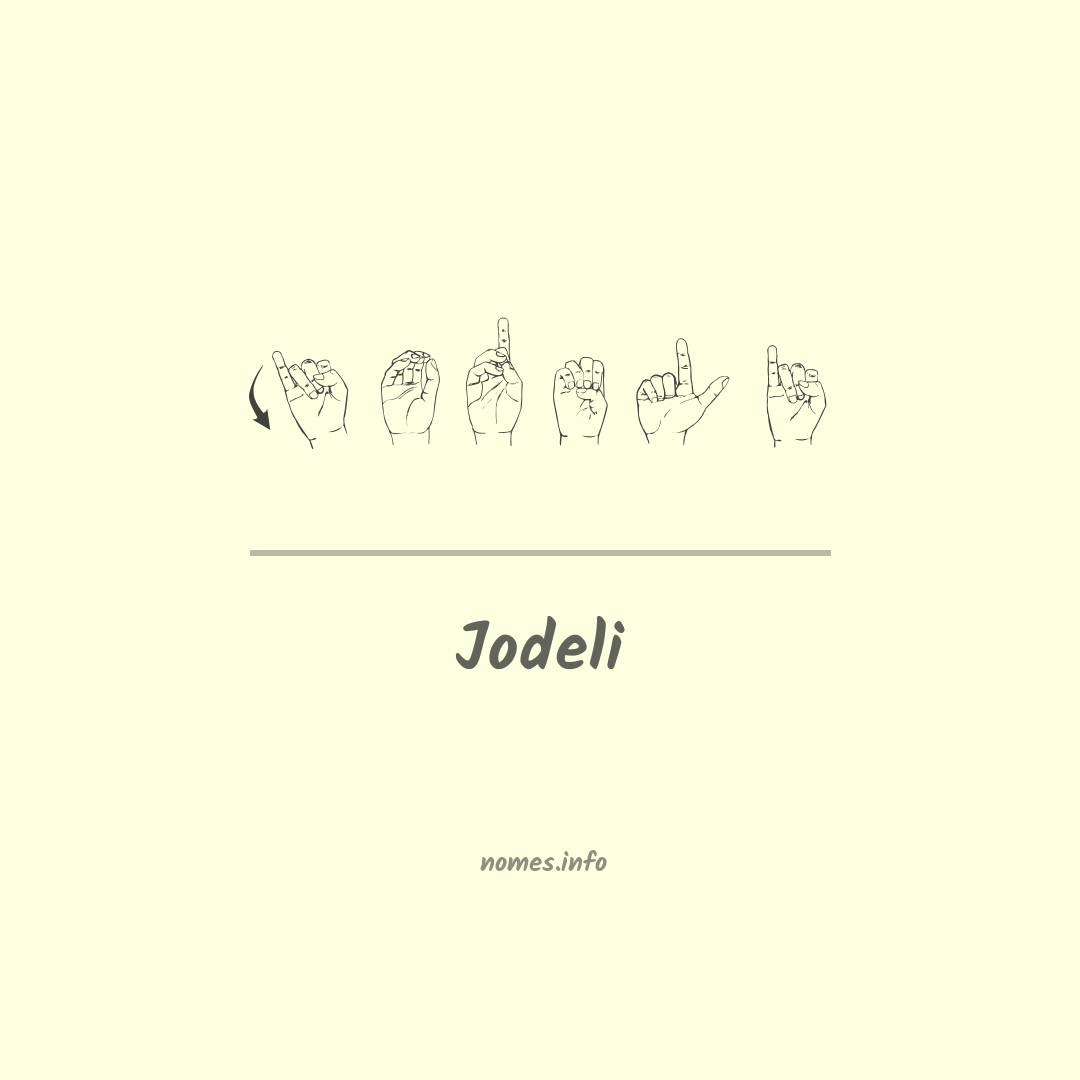 Jodeli em Libras