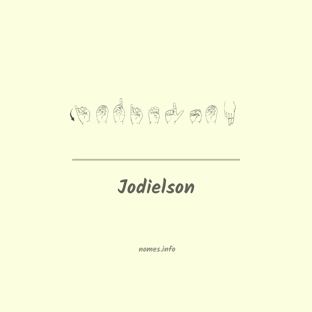 Jodielson em Libras