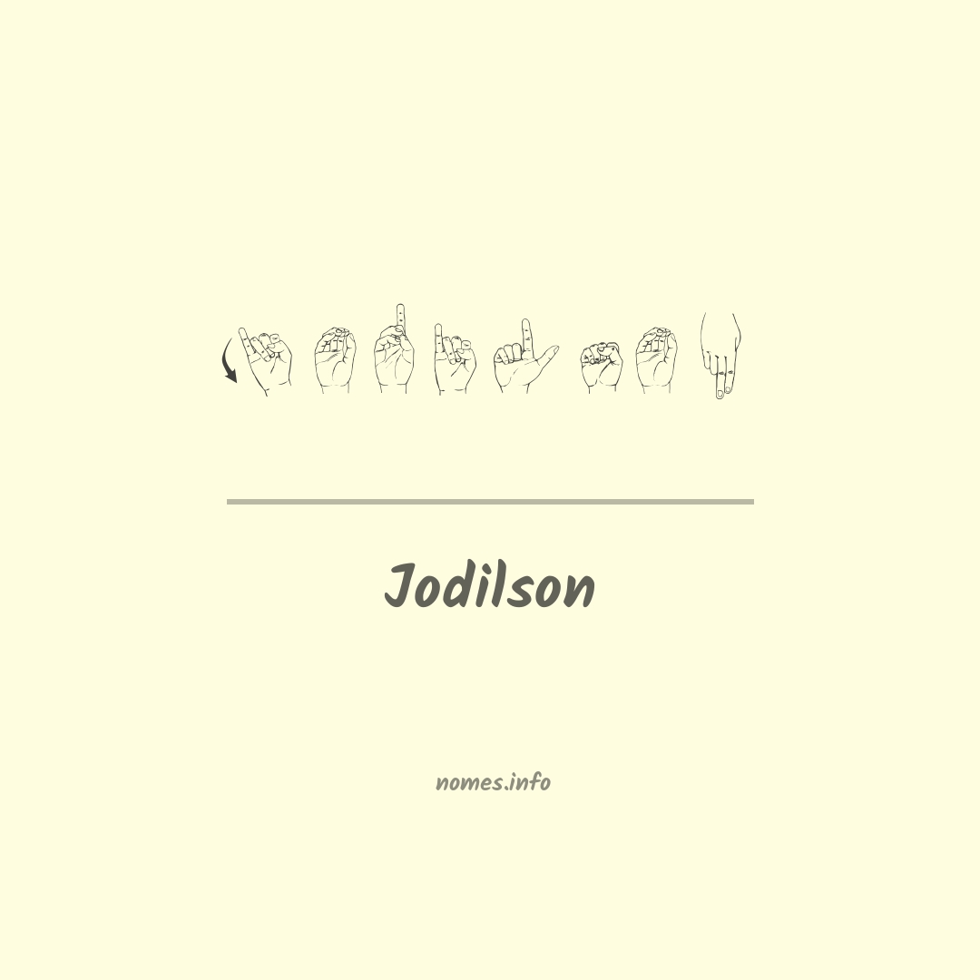 Jodilson em Libras