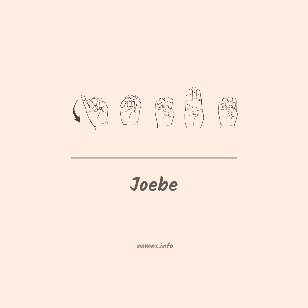 Joebe em Libras