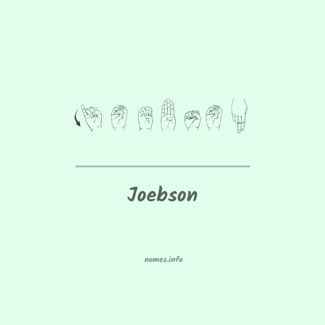 Joebson em Libras