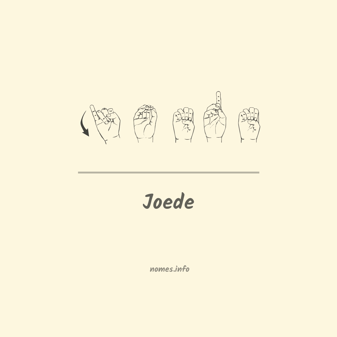 Joede em Libras