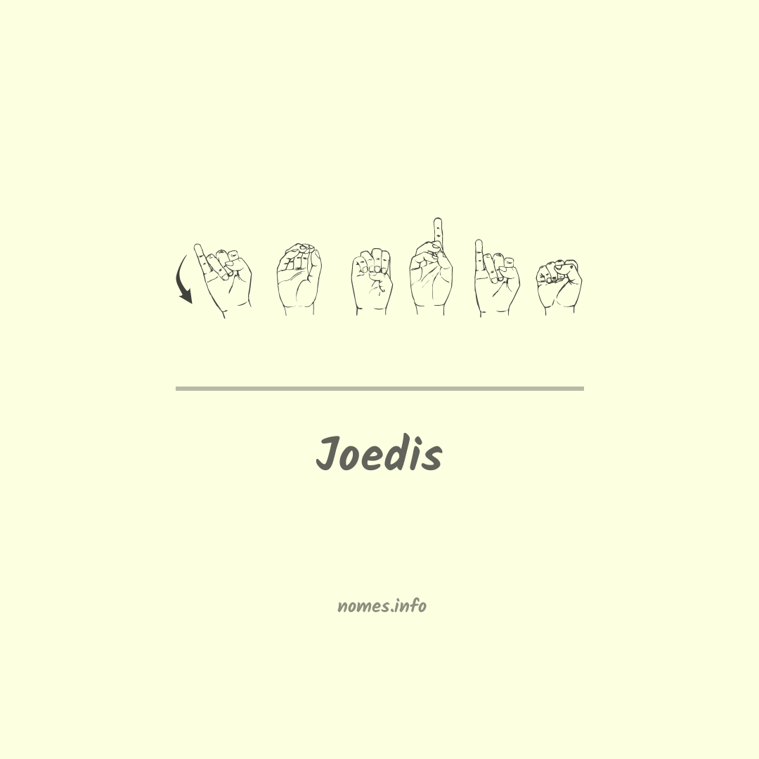 Joedis em Libras