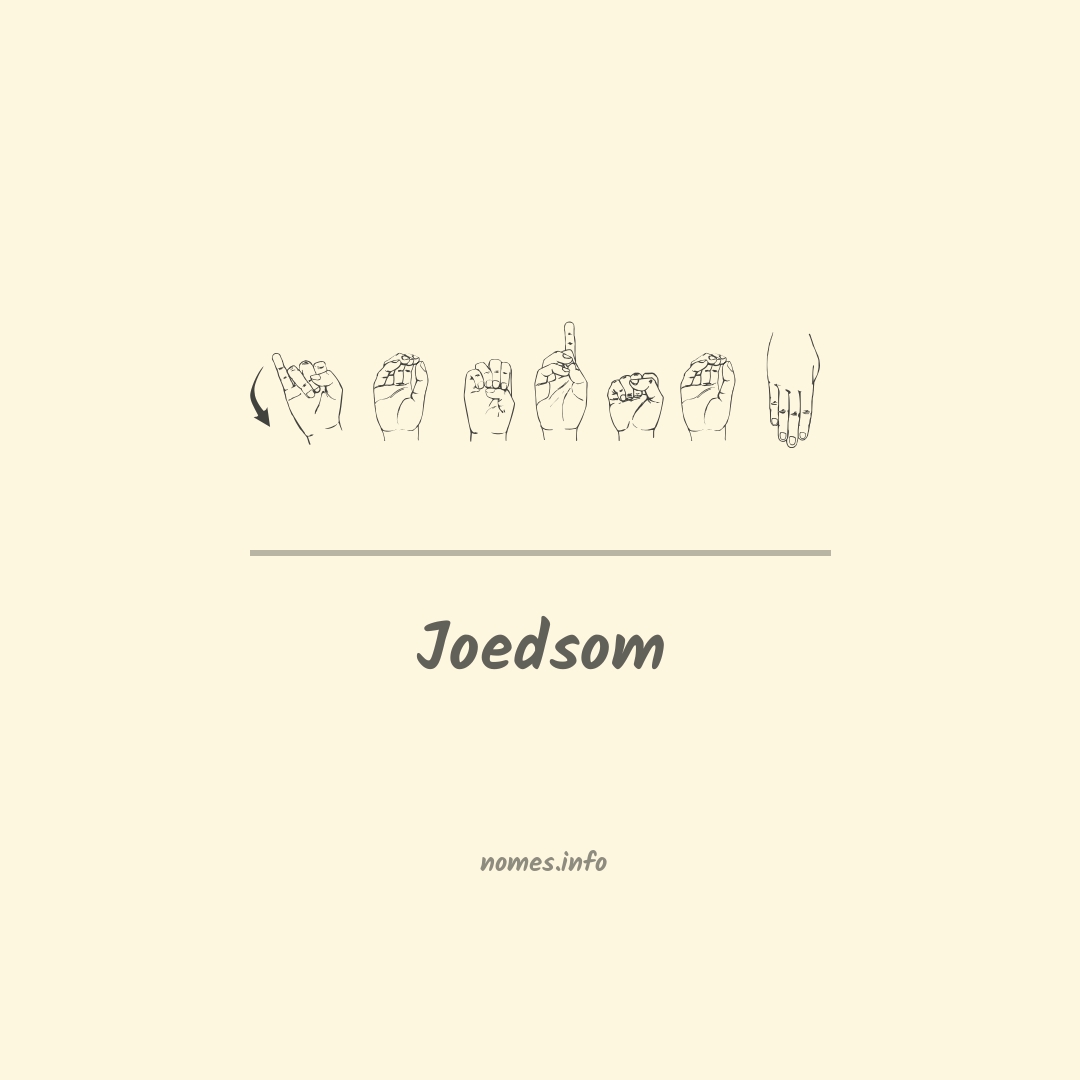 Joedsom em Libras