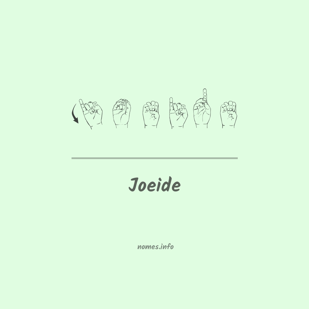Joeide em Libras