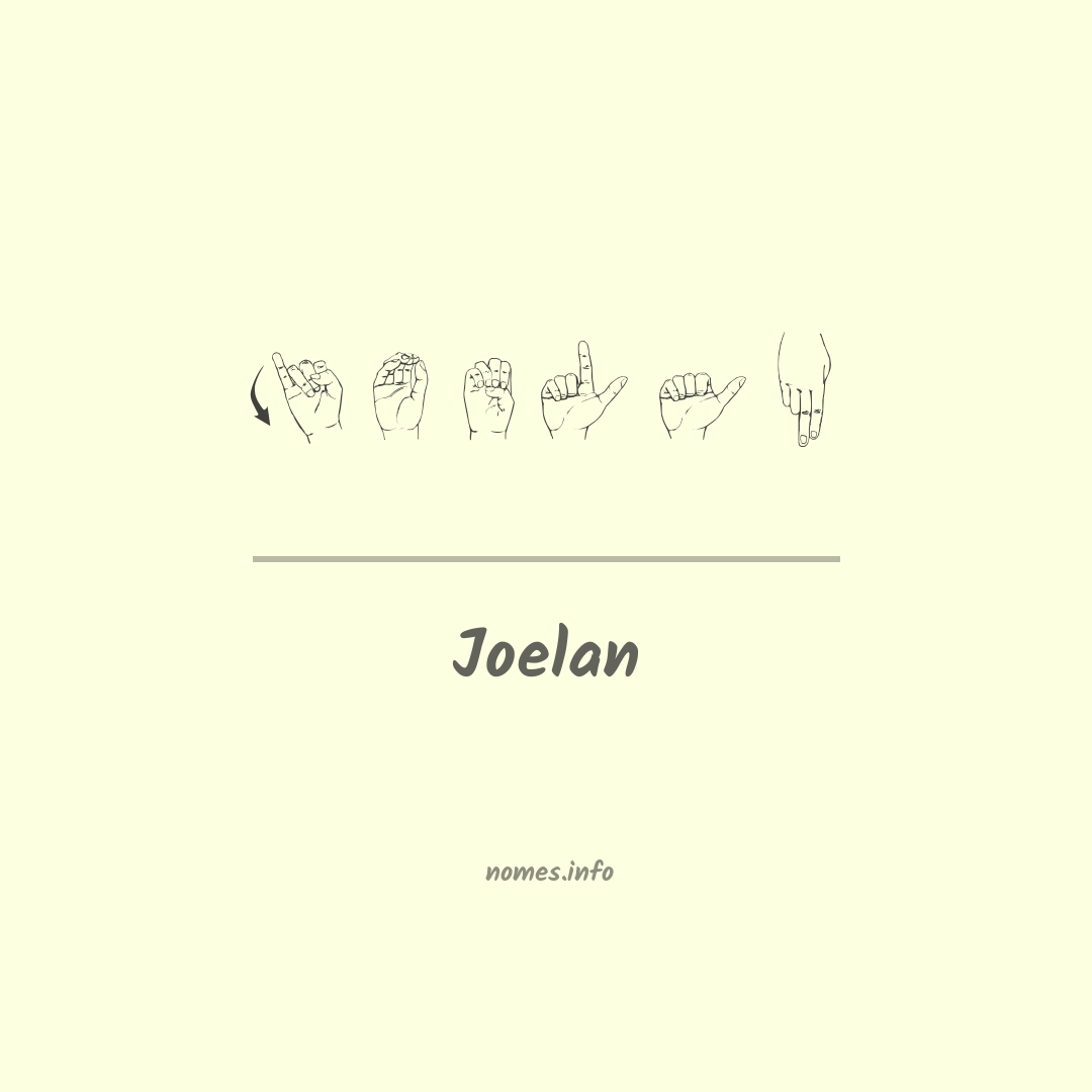 Joelan em Libras