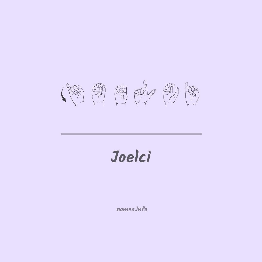 Joelci em Libras