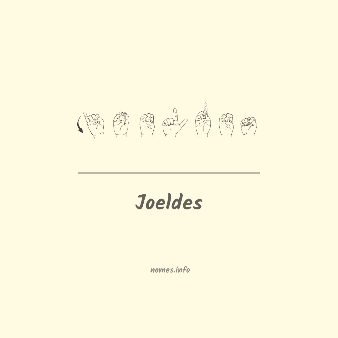 Joeldes em Libras Joeldes em Libras