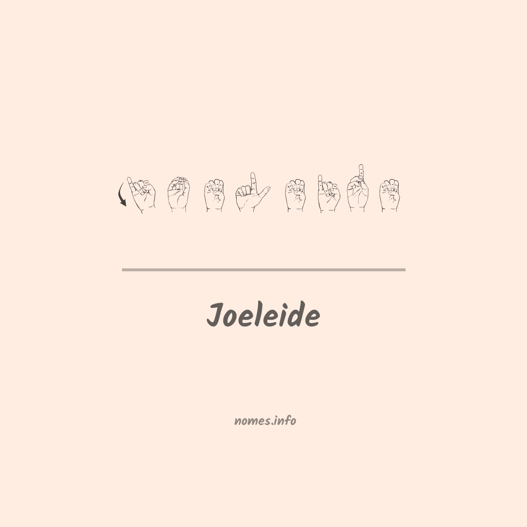 Joeleide em Libras
