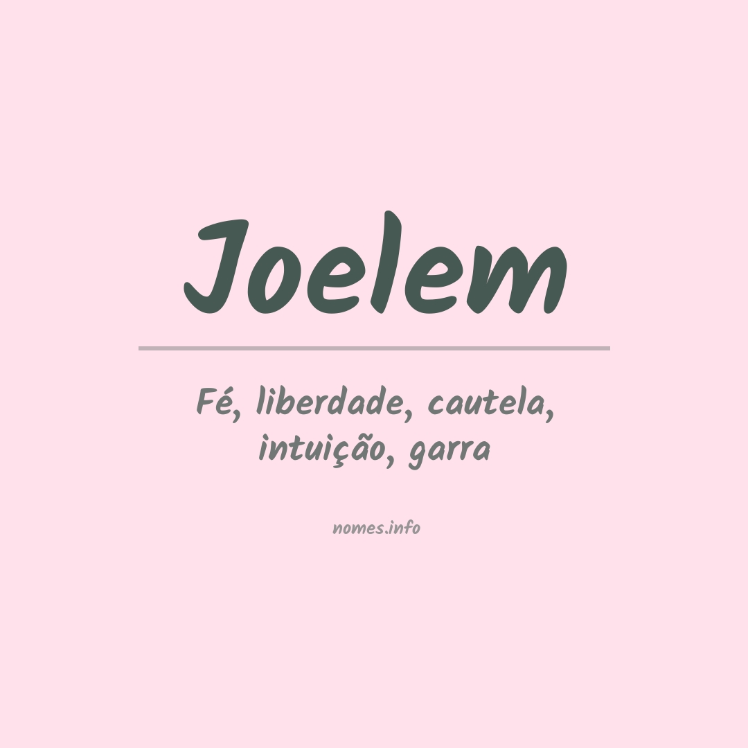 Significado do nome Joelem