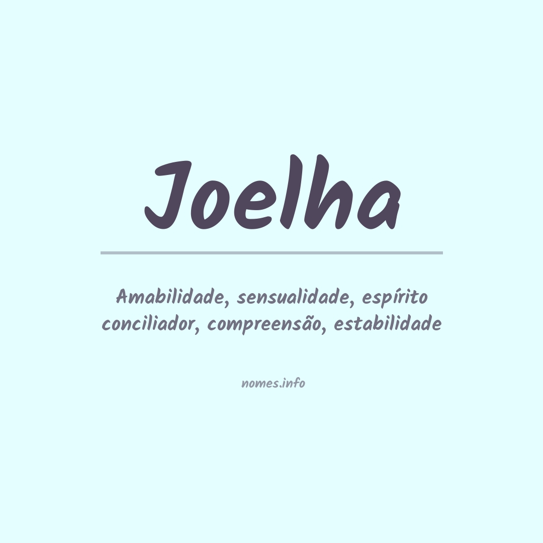 Significado do nome Joelha