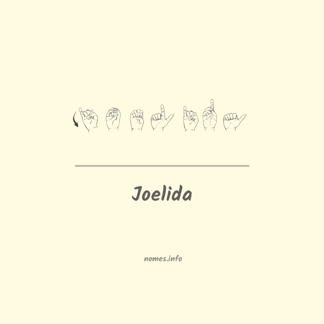 Joelida em Libras