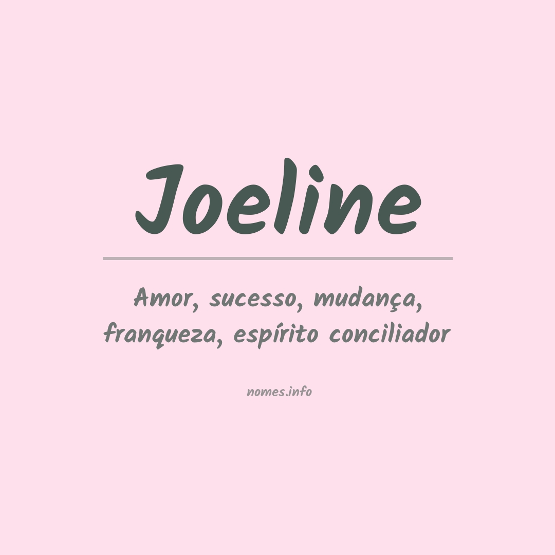Significado do nome Joeline