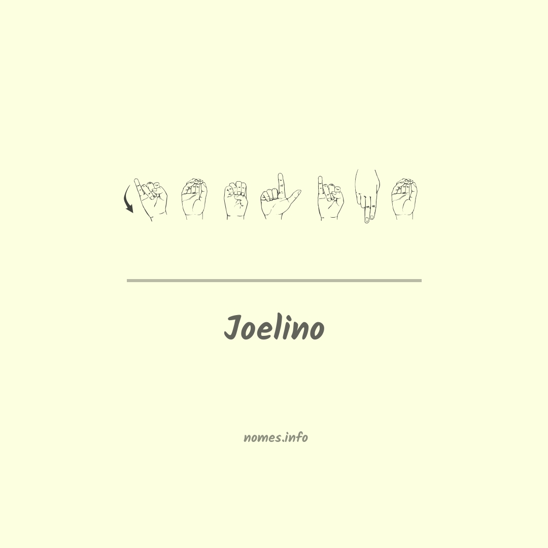 Joelino em Libras