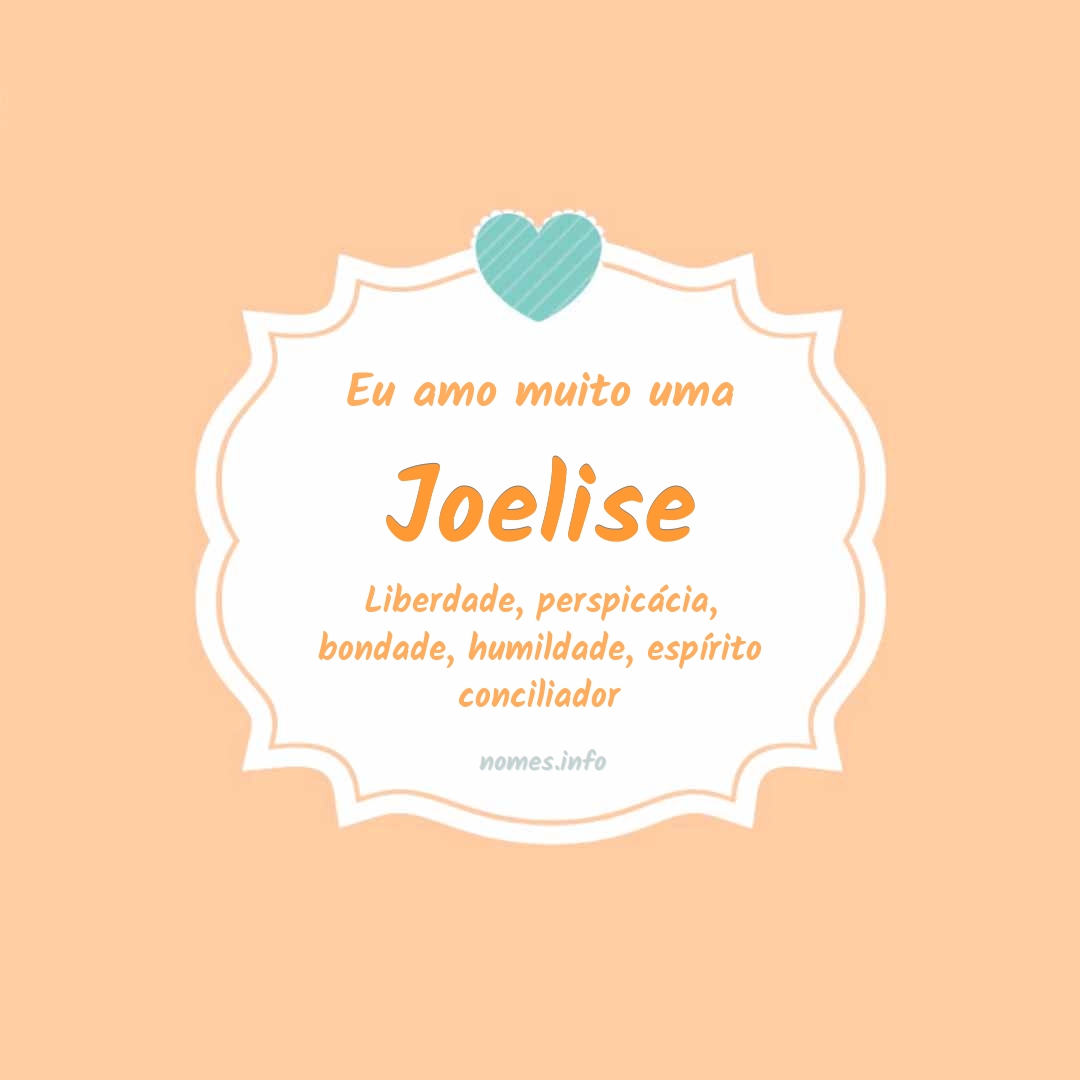 Eu amo muito Joelise
