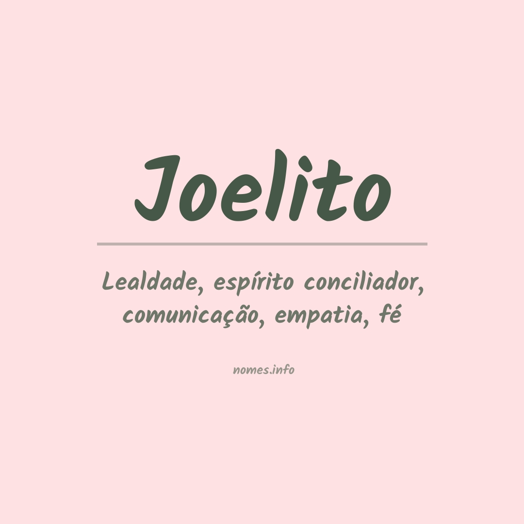 Significado do nome Joelito