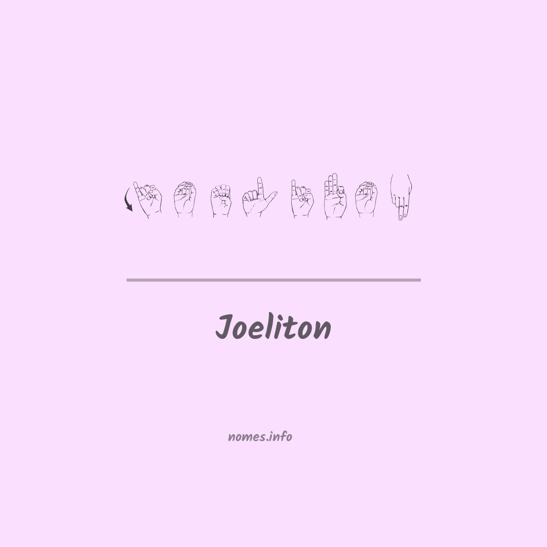 Joeliton em Libras