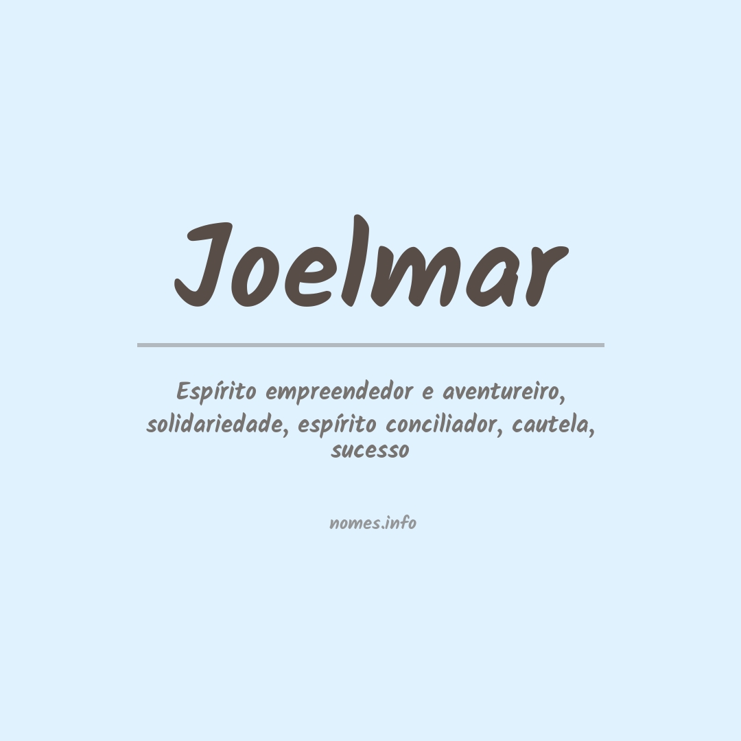 Significado do nome Joelmar