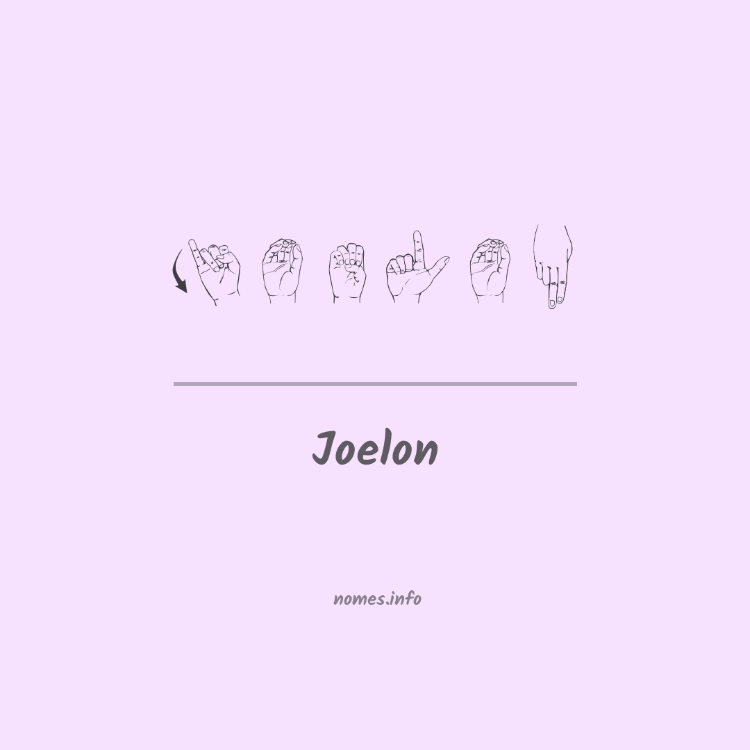 Joelon em Libras