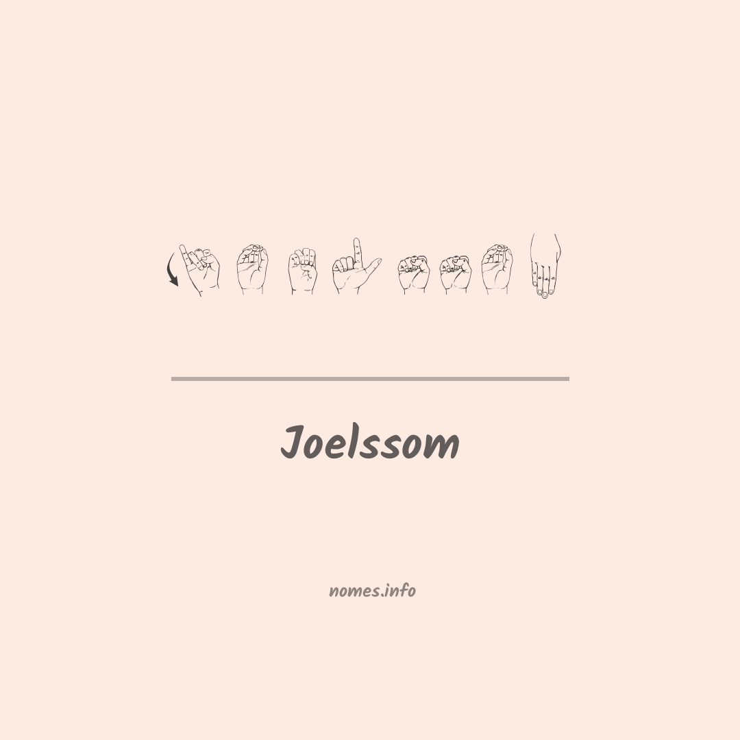 Joelssom em Libras