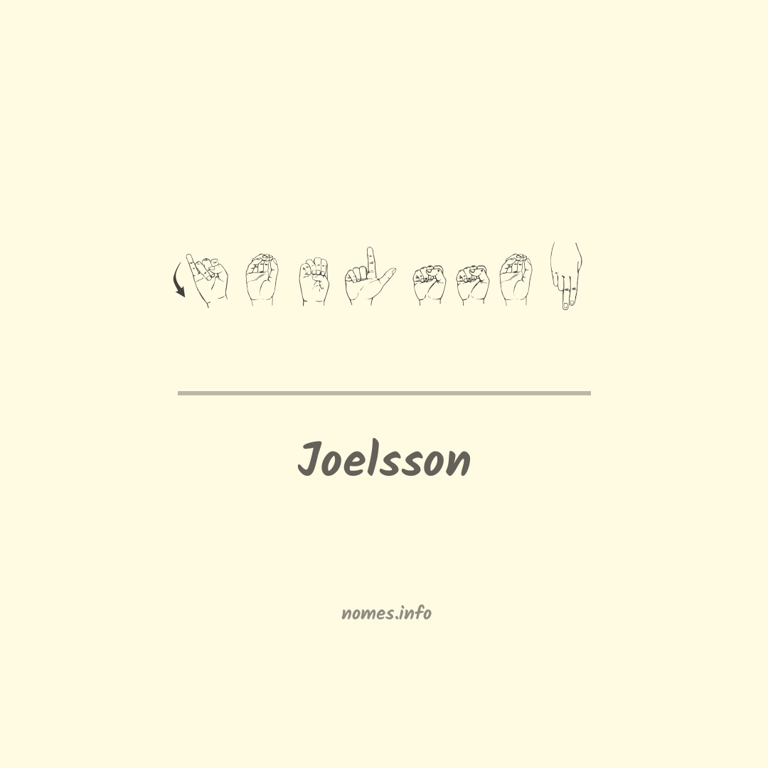 Joelsson em Libras
