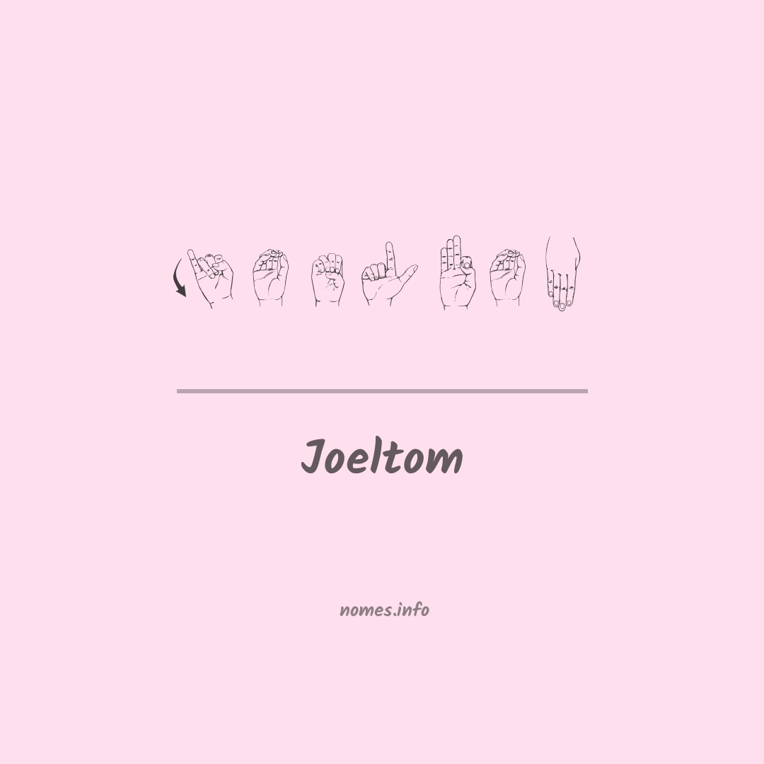 Joeltom em Libras