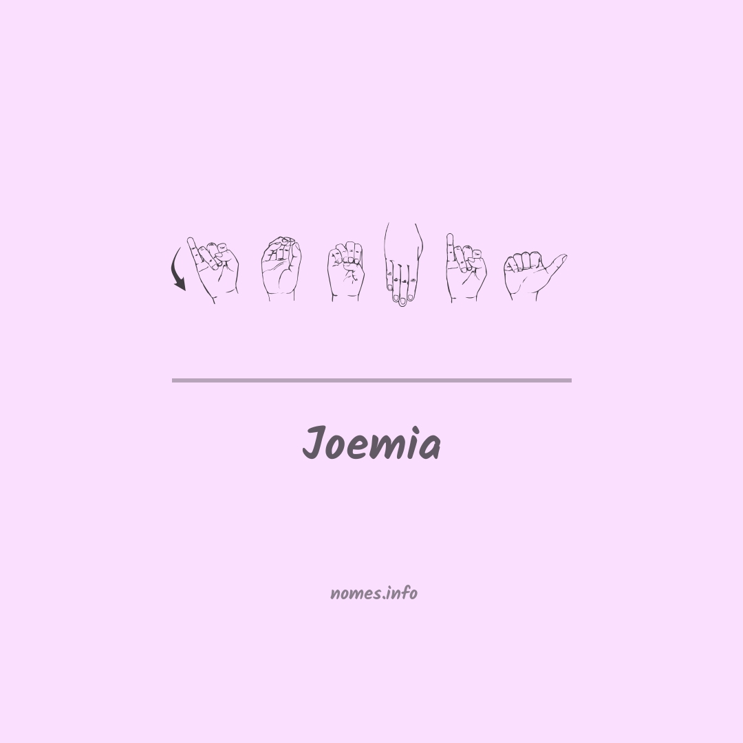 Joemia em Libras