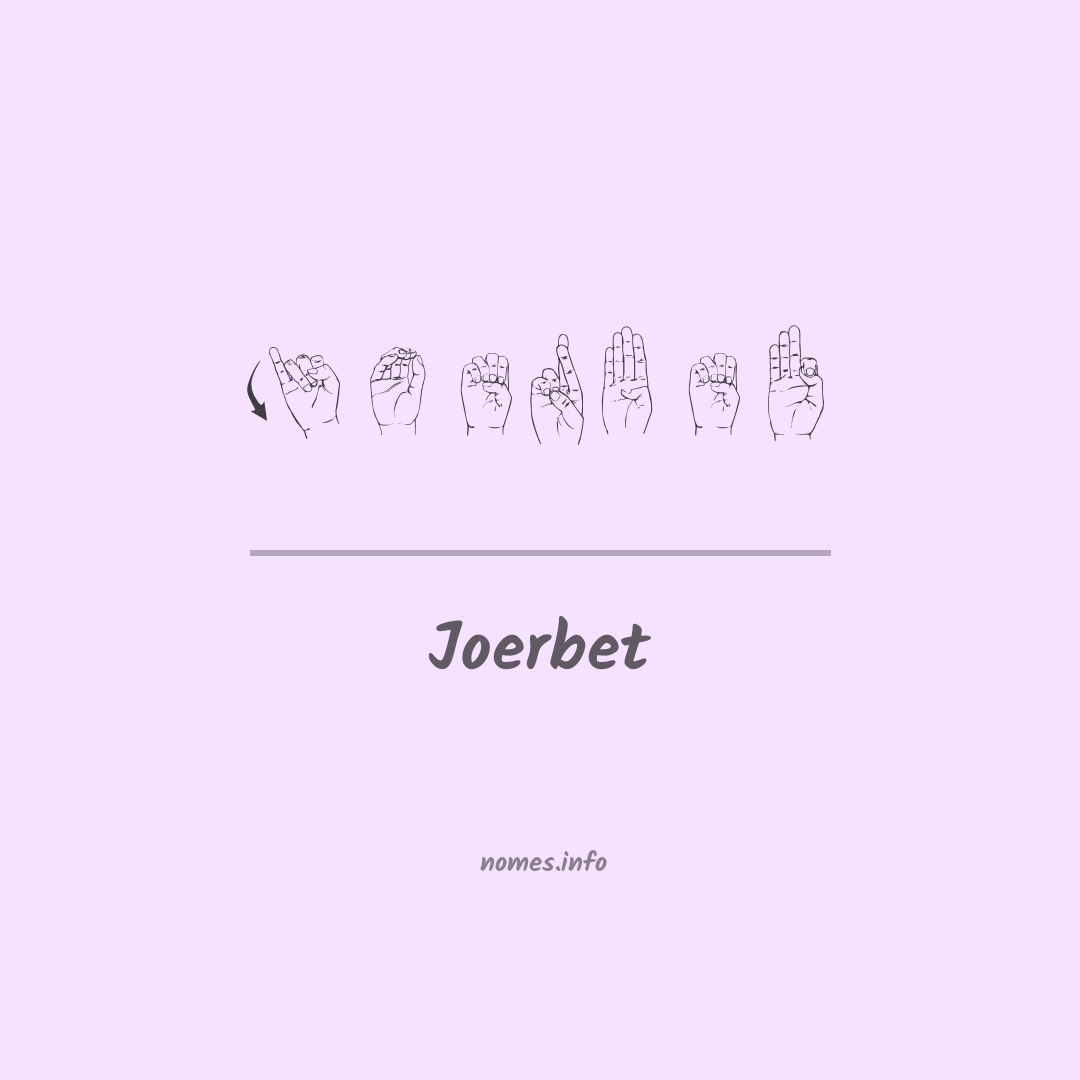 Joerbet em Libras