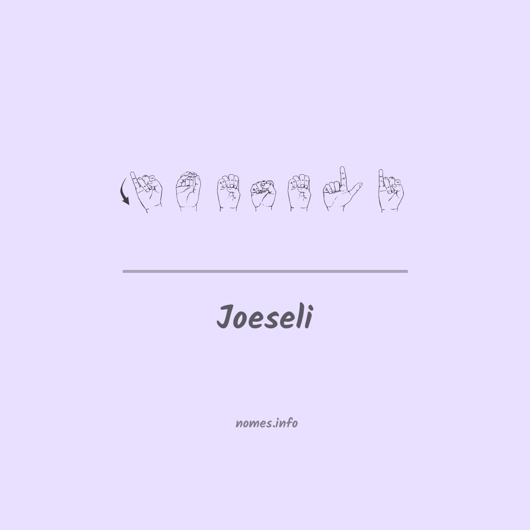 Joeseli em Libras