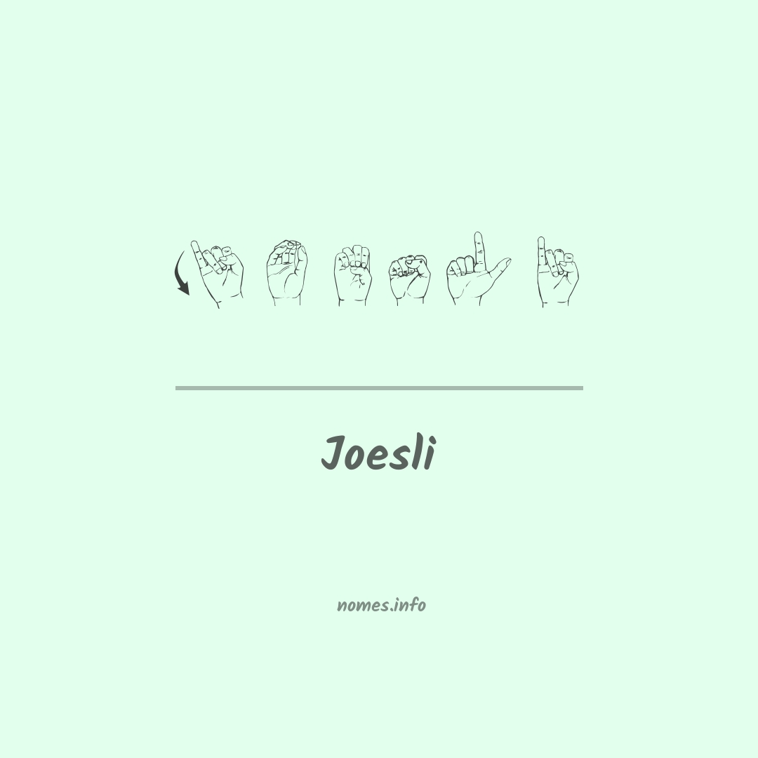 Joesli em Libras