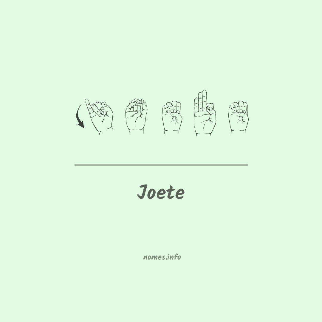 Joete em Libras