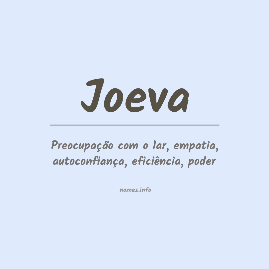 Significado do nome Joeva