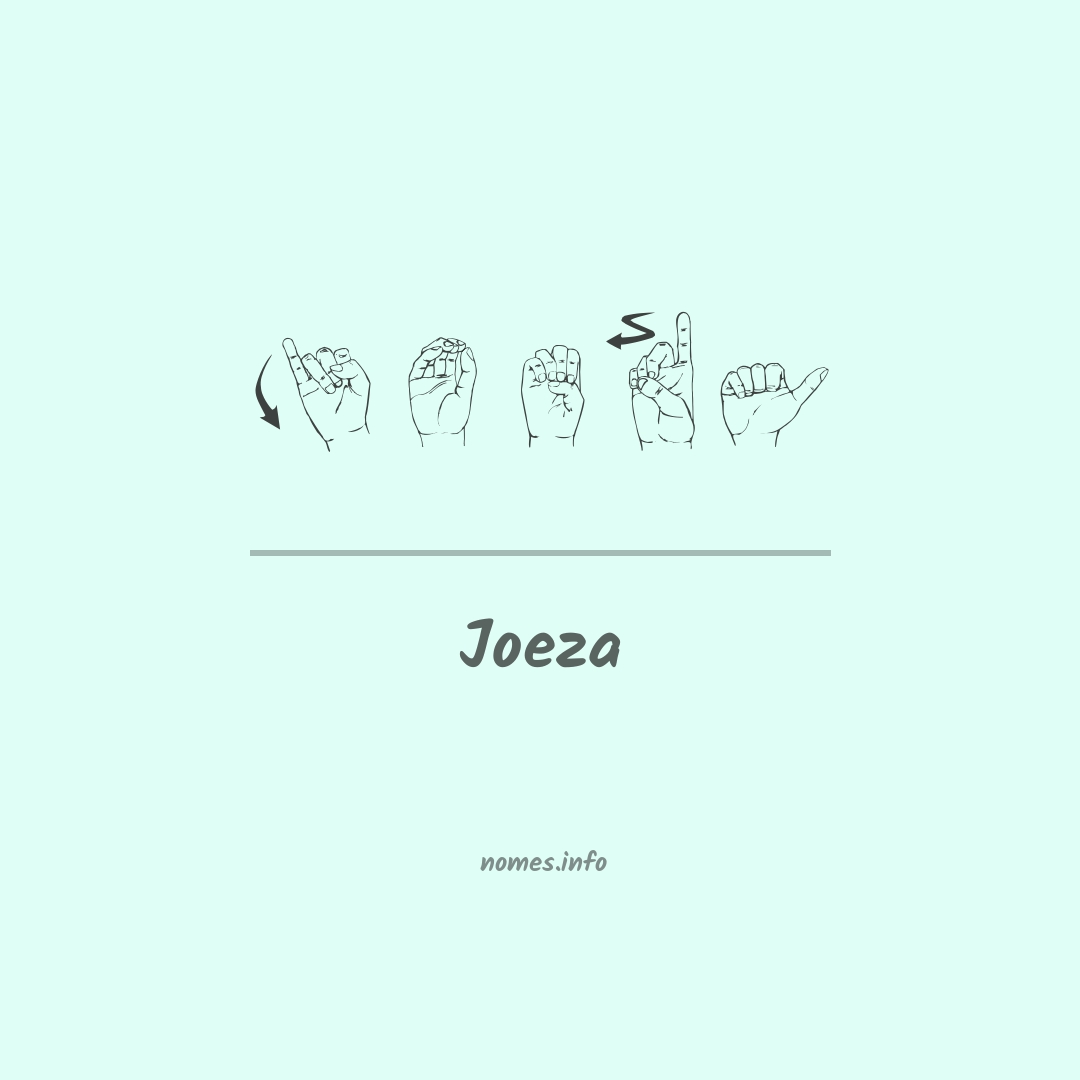 Joeza em Libras