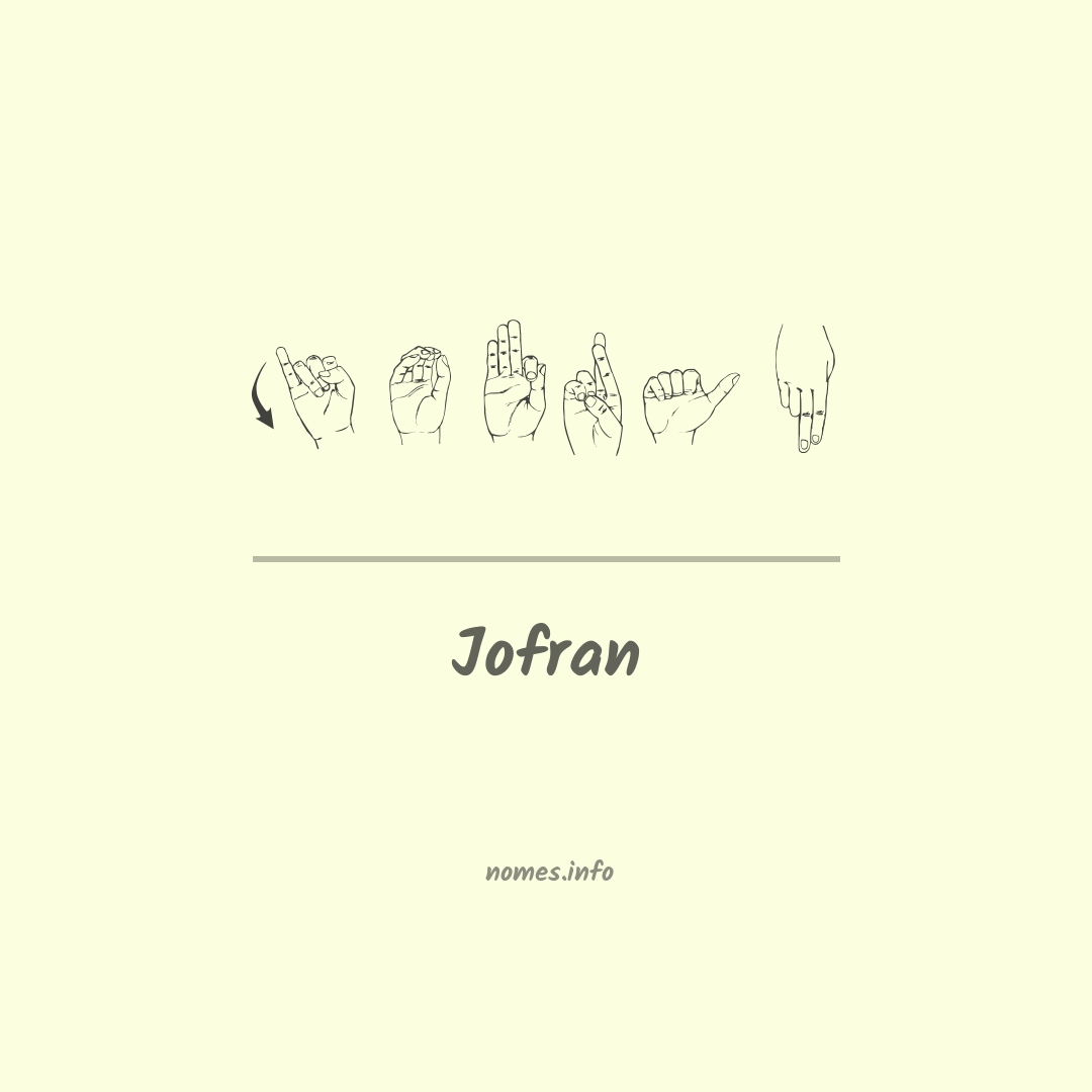 Jofran em Libras