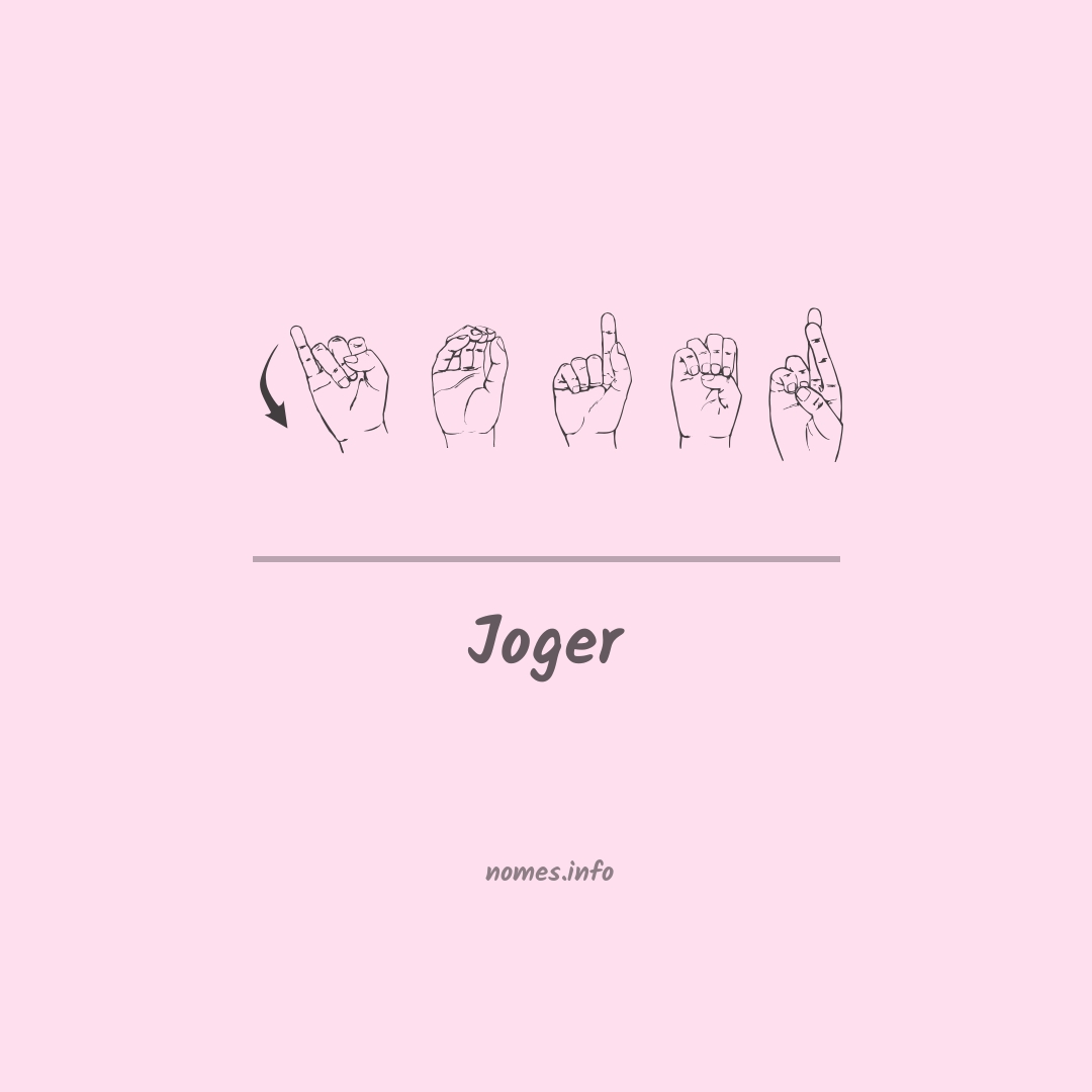 Joger em Libras