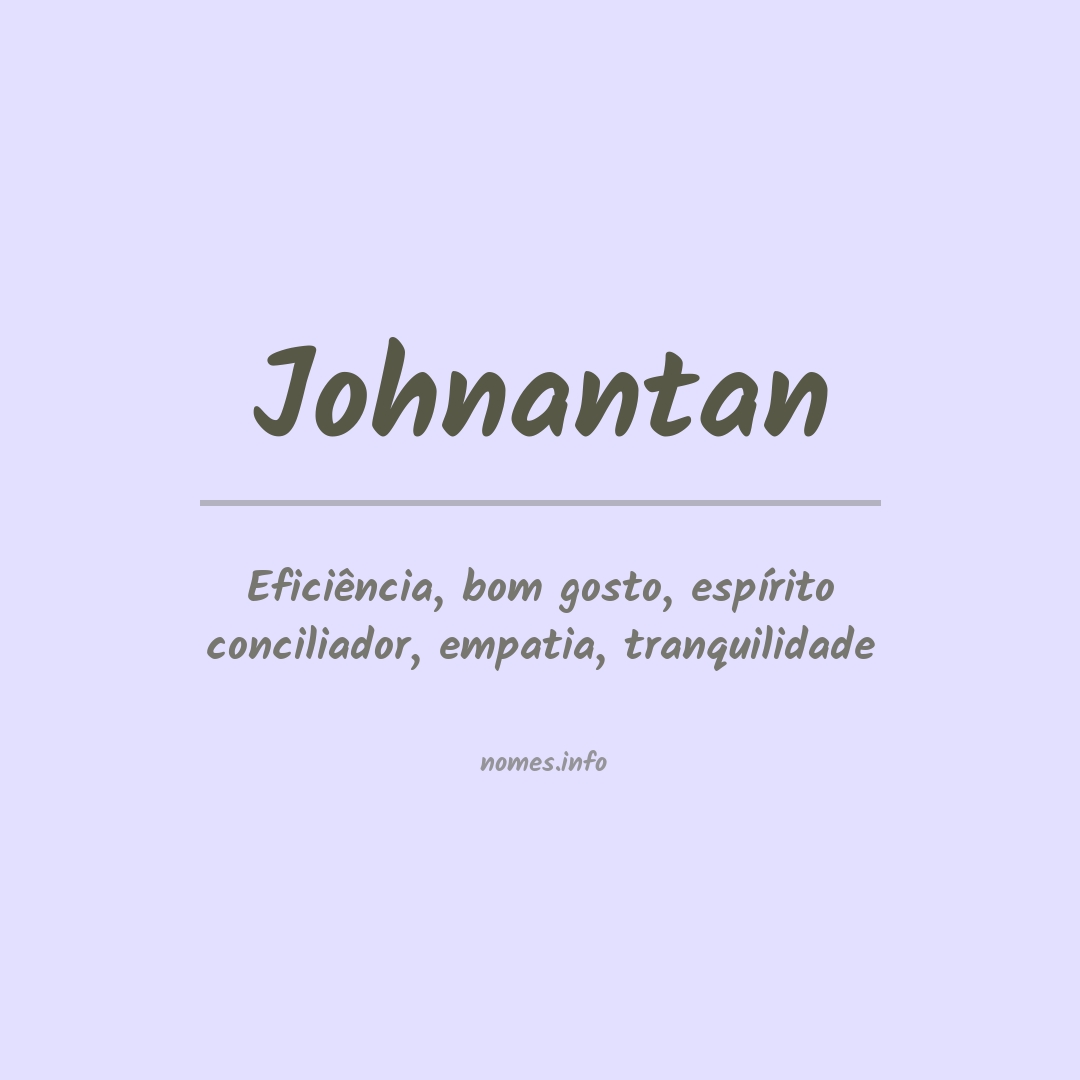 Significado do nome Johnantan
