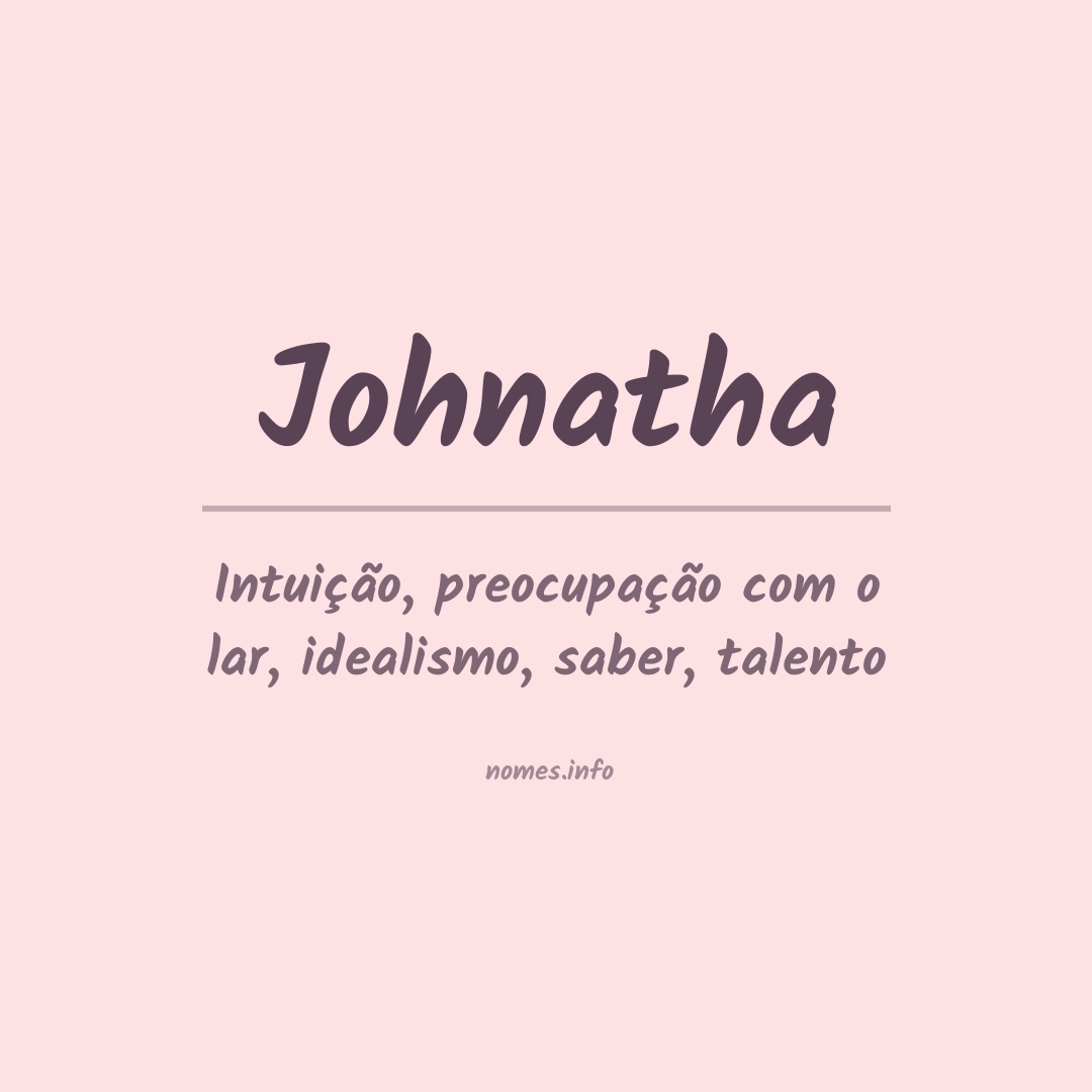 Significado do nome Johnatha