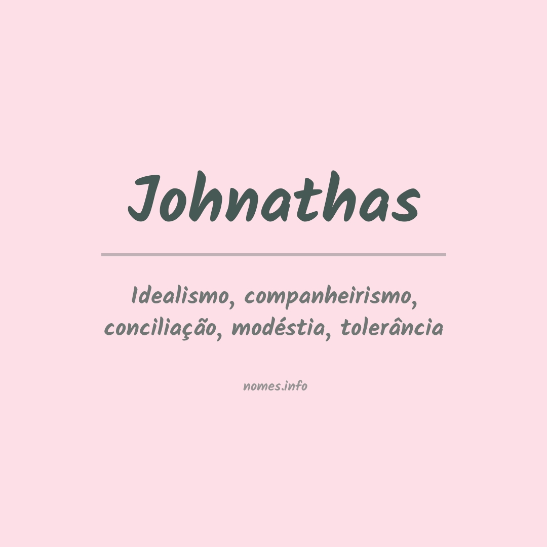 Significado do nome Johnathas