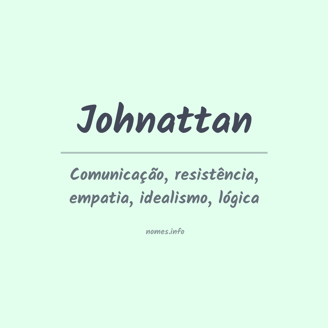 Significado do nome Johnattan