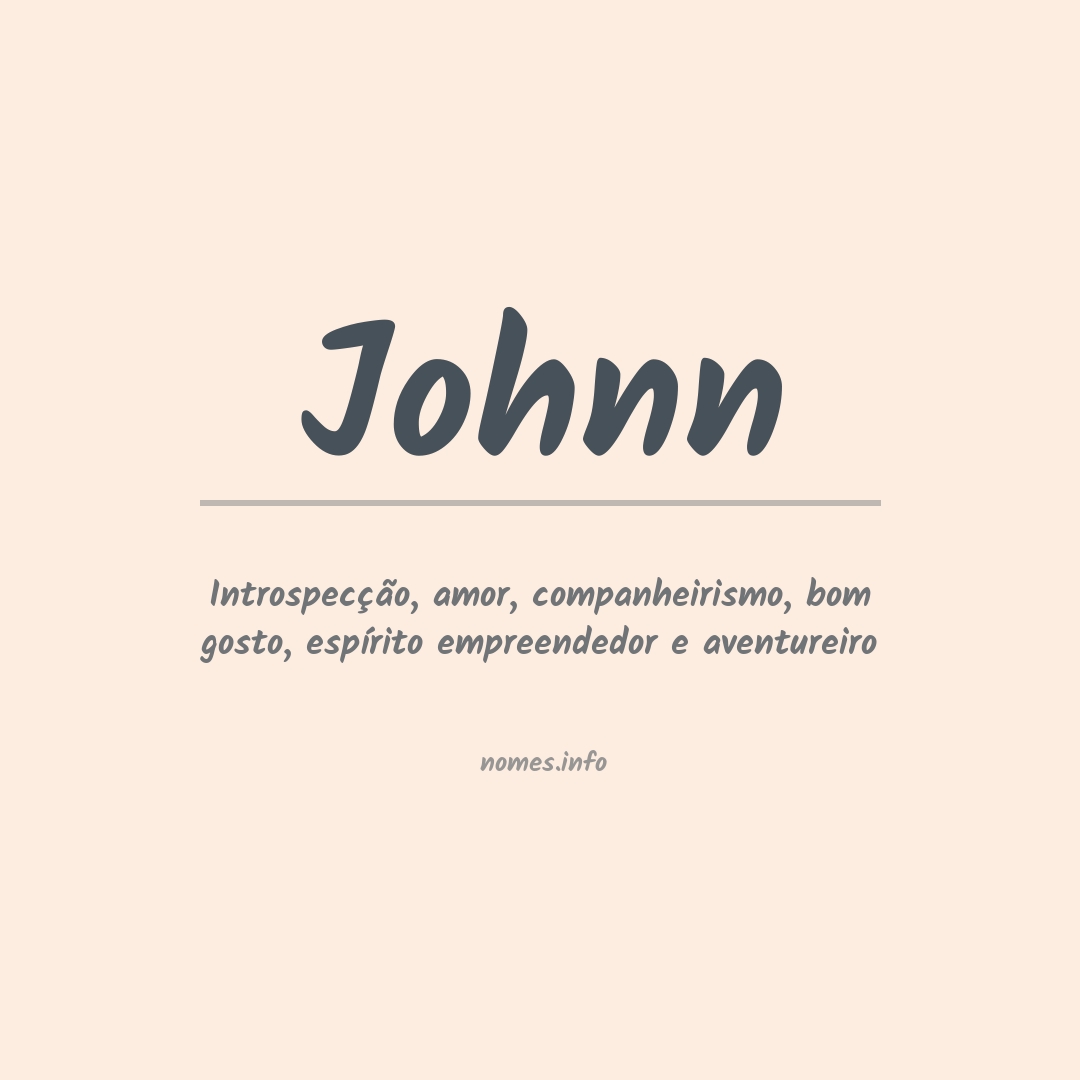 Significado do nome Johnn