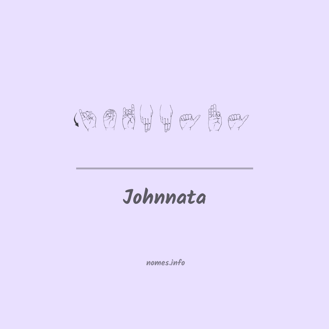 Johnnata em Libras