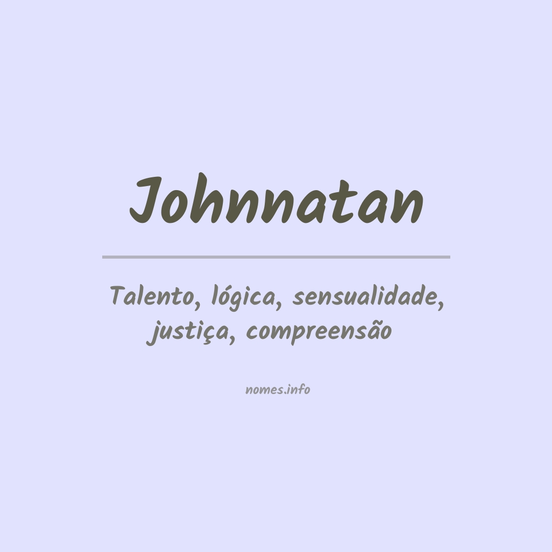 Significado do nome Johnnatan