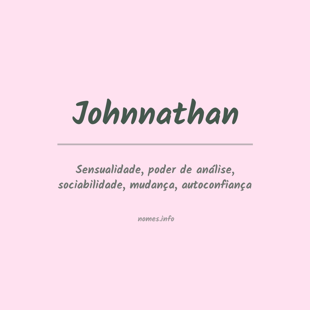 Significado do nome Johnnathan