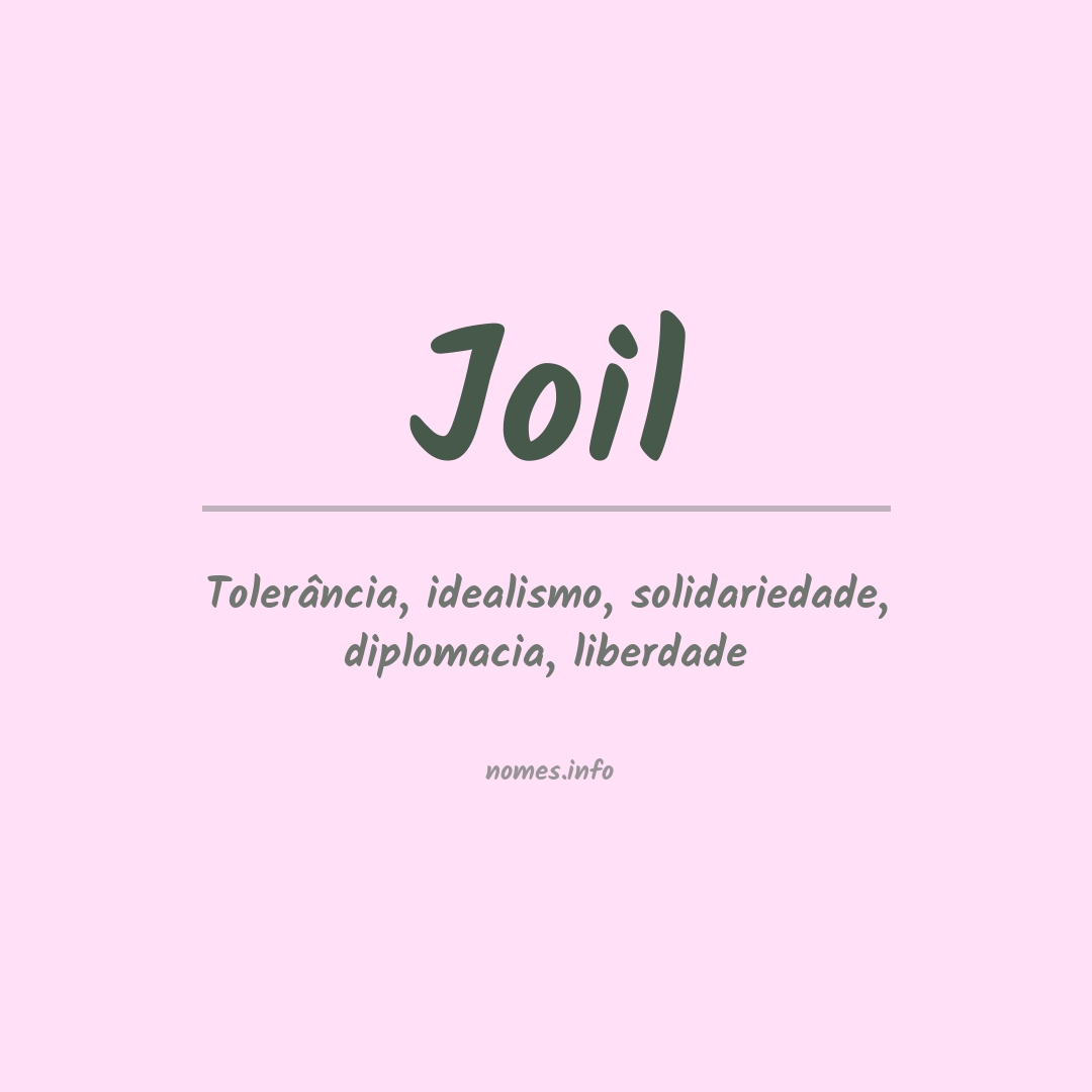 Significado do nome Joil