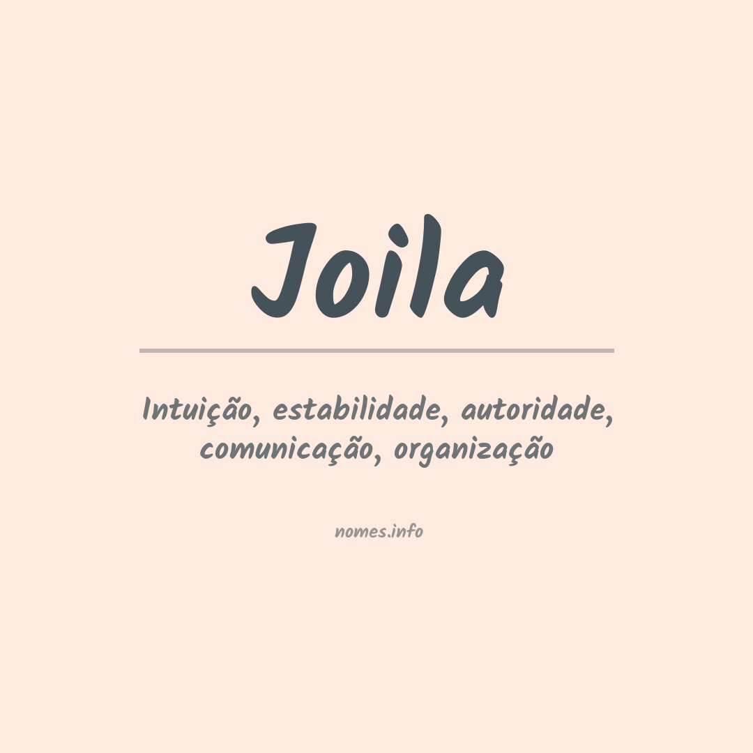 Significado do nome Joila