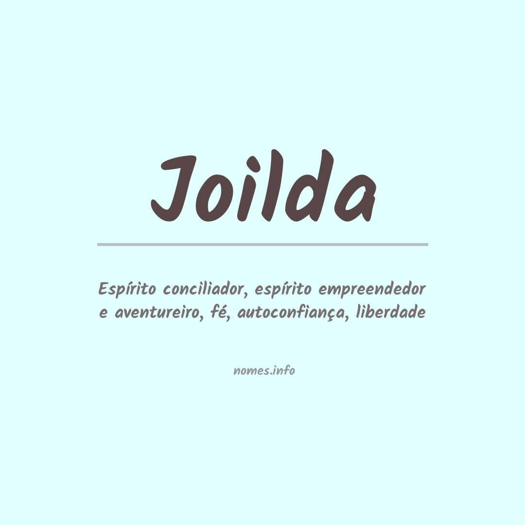 Significado do nome Joilda