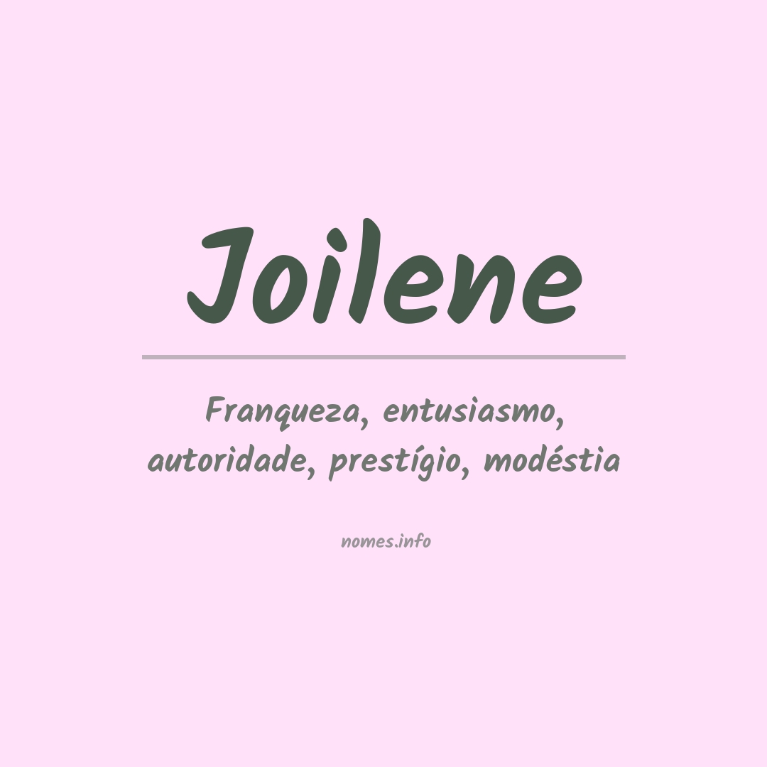 Significado do nome Joilene