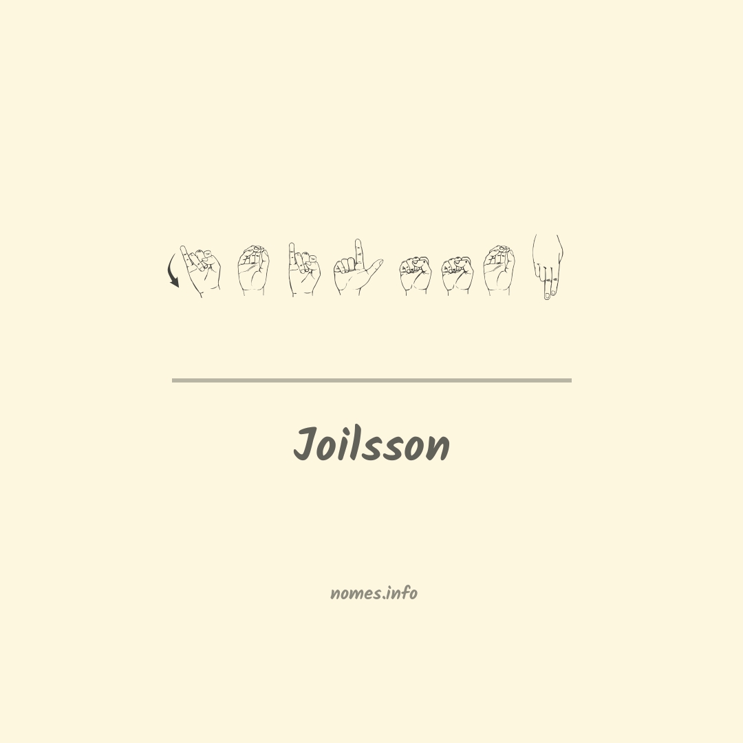 Joilsson em Libras