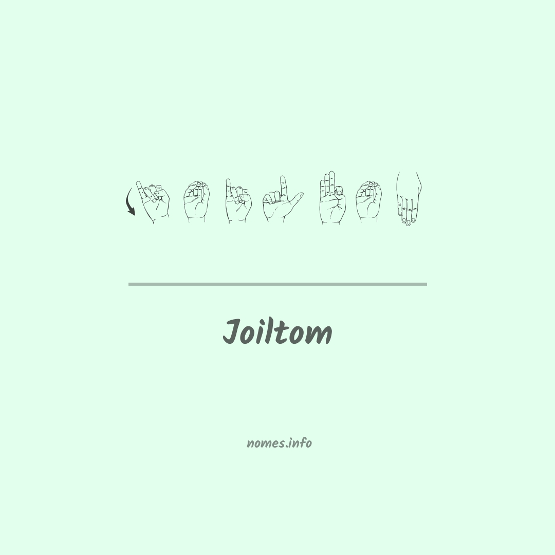 Joiltom em Libras